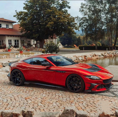 Für Ferrari Roma Karbonfaserkörper-Kit Roma Upgrades MSY Style Vorder- und Rückstoßfänger Spoiler Hood-Körper-Kit