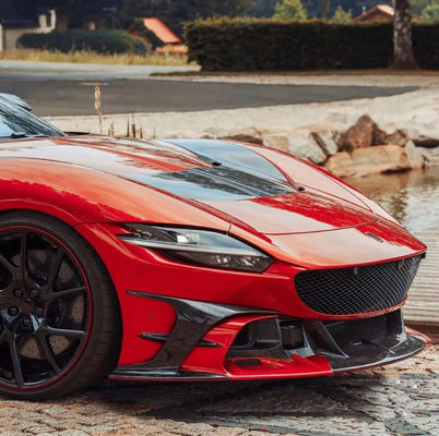 Für Ferrari Roma Karbonfaserkörper-Kit Roma Upgrades MSY Style Vorder- und Rückstoßfänger Spoiler Hood-Körper-Kit
