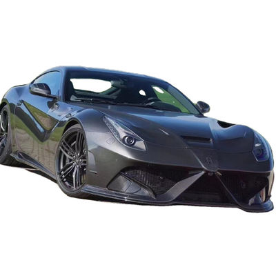 Für den Ferrari F12 Trockenkohlenstofffaser-Karosserie-Kit F12 Modernisierter MSY-Stil Vorder- und Rückstoßfänger-Spoiler-Hut