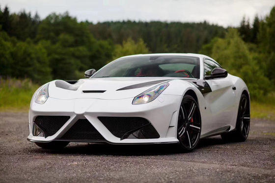 Für den Ferrari F12 Trockenkohlenstofffaser-Karosserie-Kit F12 Modernisierter MSY-Stil Vorder- und Rückstoßfänger-Spoiler-Hut