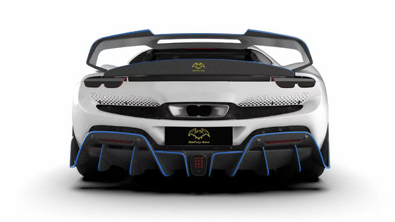 296GTB Ferrari Kit Car Body 2021 Trockene Kohlenstofffaser Vorderlippe Vorderbumper Diffusor