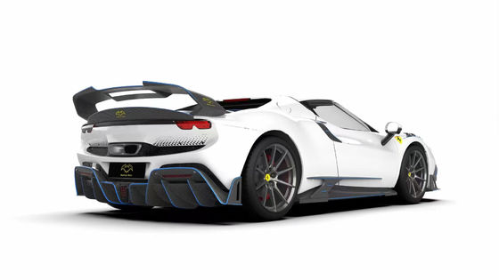 296GTB Ferrari Kit Car Body 2021 Trockene Kohlenstofffaser Vorderlippe Vorderbumper Diffusor
