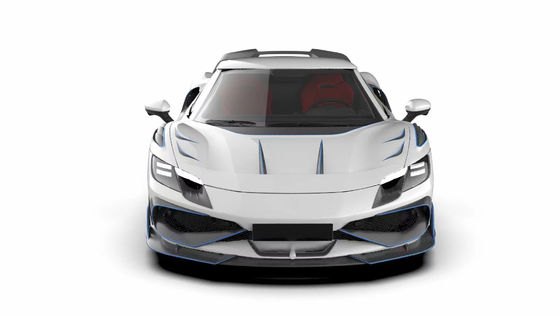 296GTB Ferrari Kit Car Body 2021 Trockene Kohlenstofffaser Vorderlippe Vorderbumper Diffusor