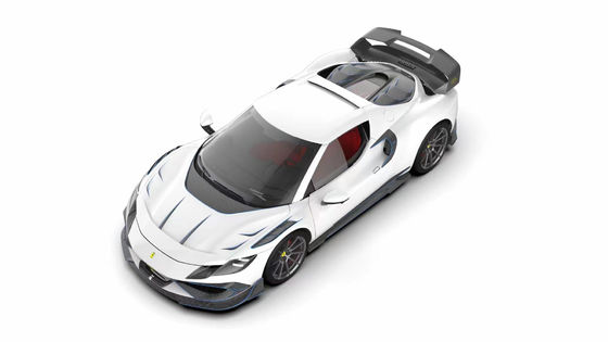296GTB Ferrari Kit Car Body 2021 Trockene Kohlenstofffaser Vorderlippe Vorderbumper Diffusor