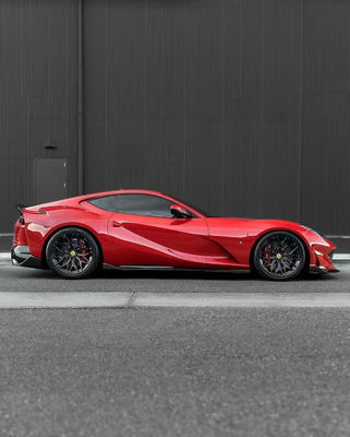 1016 Ferrari Body Kit 812 190mm Kohlenstofffaser Vorderstoßstange Diffusor Spoiler