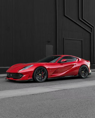 1016 Ferrari Body Kit 812 190mm Kohlenstofffaser Vorderstoßstange Diffusor Spoiler