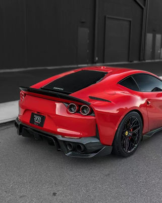1016 Ferrari Body Kit 812 190mm Kohlenstofffaser Vorderstoßstange Diffusor Spoiler