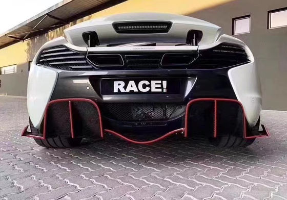 Verkaufen Sie wie heiße Kuchen für McLaren MP4-12C 625C 650S Kohlenstofffaserkörper-Kit Upgraded 675LT Style Side Skirt Rücken Diffuser