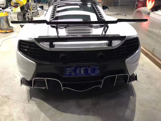 Verkaufen Sie wie heiße Kuchen für McLaren MP4-12C 625C 650S Kohlenstofffaserkörper-Kit Upgraded 675LT Style Side Skirt Rücken Diffuser
