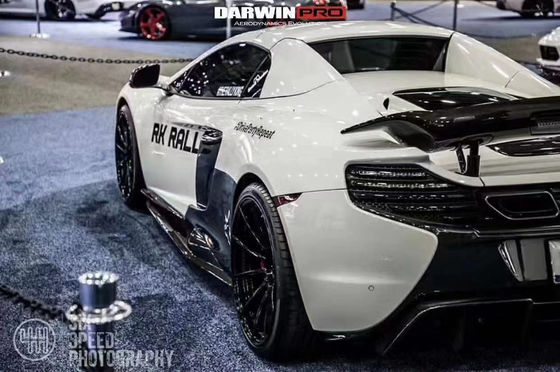Verkaufen Sie wie heiße Kuchen für McLaren MP4-12C 625C 650S Kohlenstofffaserkörper-Kit Upgraded 675LT Style Side Skirt Rücken Diffuser