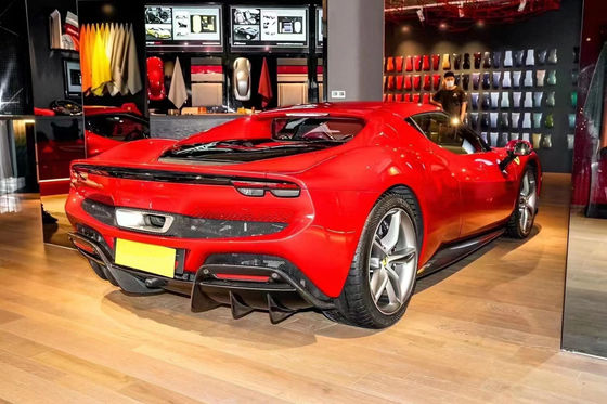 296 Ferrari-Widebody-Kit OEM-Schutzplatte für den Motor aus Kohlenstofffaser