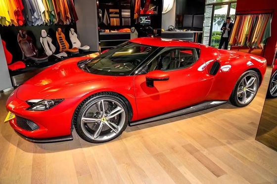 296 Ferrari-Widebody-Kit OEM-Schutzplatte für den Motor aus Kohlenstofffaser