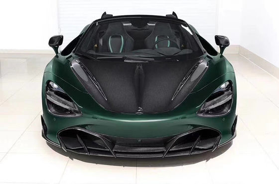 Kohlenstofffaser Kohlenstofffaserkörper für McLaren 720S 720 Upgraded TOPCAR Style Front Schaufel Hinterer Diffusor Spoiler Cover