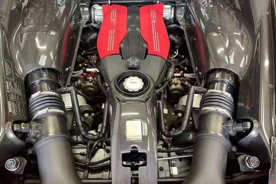488 Ferrari Karosserie-Kit Trockene Kohlenstofffaser Motorschild OEM Kohlenstofffaser Ölkappe