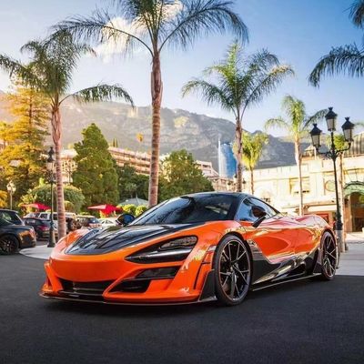 Trockene Kohlenstofffaser für McLaren 720s Kohlenstofffaser-Karosserie-Kit 720s Upgraded MSY-Stil Front- und Heckstoßfänger Spoiler Hood
