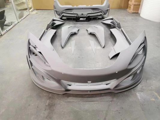 Trockene Kohlenstofffaser für McLaren 720s Kohlenstofffaser-Karosserie-Kit 720s Upgraded MSY-Stil Front- und Heckstoßfänger Spoiler Hood