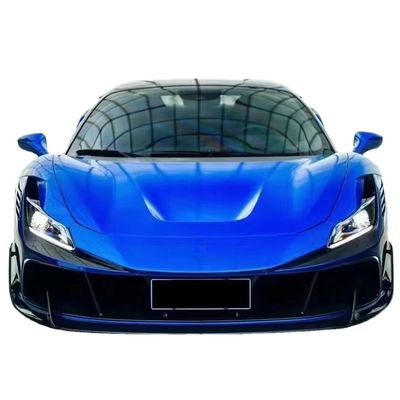 Blau F8 Ferrari Body Kit F8 MSY Stil Vorderbumper Lippe Body Kit Spoiler Seitenröcke