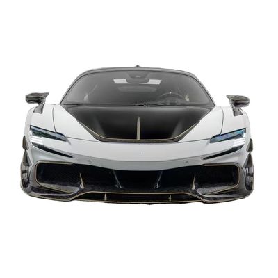 SF90 Ferrari Body Kit MSY Style Kohlenstofffaser Hinterstecker Lippspoiler Seitenrock