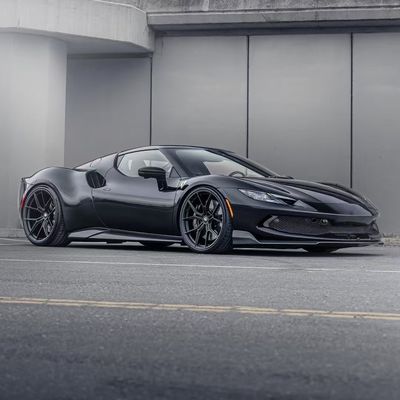 OEM Ferrari 296 Gtb Body Kit Kohlenstofffaserkörper FY Style Seitenschürzkörper