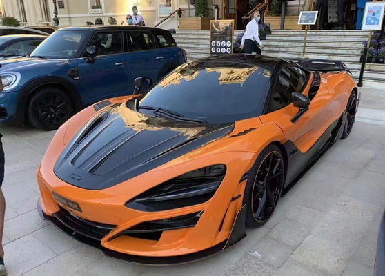 Für McLaren 720s Trockene Kohlenstofffaserkörper-Kit 720s Upgraded MSY-Stil Kohlenstofffaserkörper Front und Heck Stoßfänger Spoiler Widebody Kit
