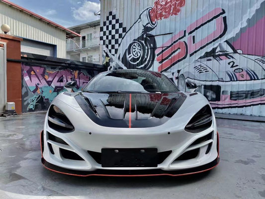 Für McLaren 720s Trockene Kohlenstofffaserkörper-Kit 720s Upgraded MSY-Stil Kohlenstofffaserkörper Front und Heck Stoßfänger Spoiler Widebody Kit