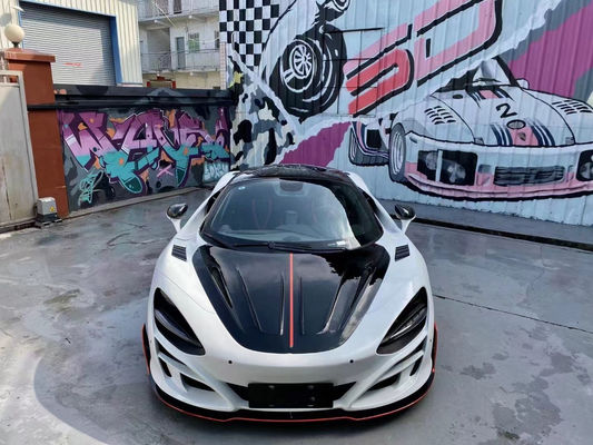 Für McLaren 720s Trockene Kohlenstofffaserkörper-Kit 720s Upgraded MSY-Stil Kohlenstofffaserkörper Front und Heck Stoßfänger Spoiler Widebody Kit