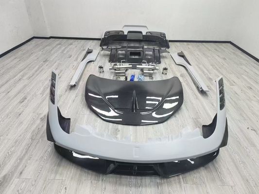 Ferrari 458 Body Kit SP Style Carbonfaser Vorder- und Rückschutzfänger Spoiler Hood 2010-2014