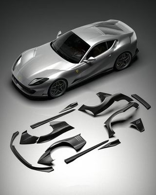 812 Ferrari Body Kit Kohlenstofffaser Breitkörper 812 ZE Style Kohlenstofffaser Bogen