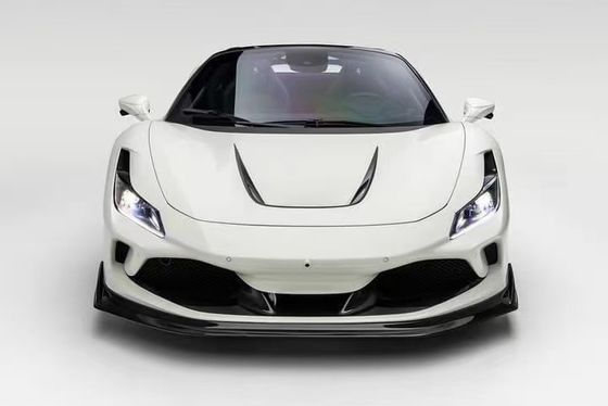 F8 Ferrari Carbon Car Body Kit VOS Style PP Carbon Fiber Lip Spoiler Hood Body Kit