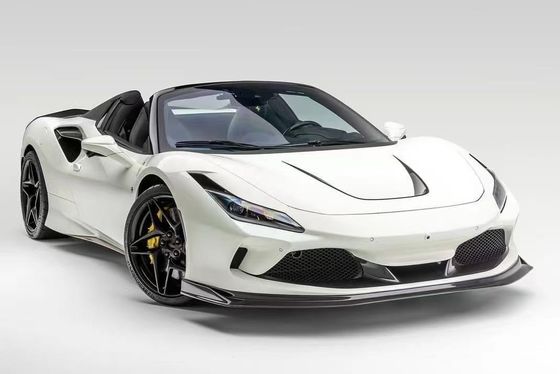 F8 Ferrari Carbon Car Body Kit VOS Style PP Carbon Fiber Lip Spoiler Hood Body Kit