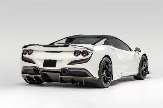 F8 Ferrari Carbon Car Body Kit VOS Style PP Carbon Fiber Lip Spoiler Hood Body Kit