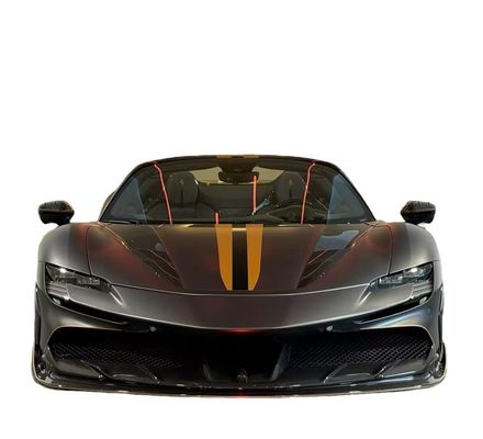 Ferrari SF90 Kohlenstofffaserkörper SF90 KY PP Kunststoff Diffusor Spoiler Seitenrock Körper Kit