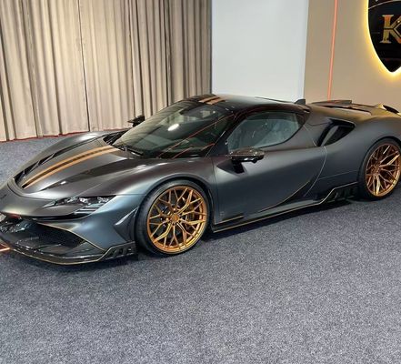 Ferrari SF90 Kohlenstofffaserkörper SF90 KY PP Kunststoff Diffusor Spoiler Seitenrock Körper Kit