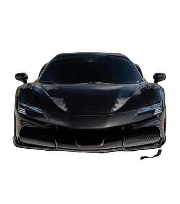 SF90 Ferrari Carbon Fiber Body Kit 1016 Stil Vorderlip Luftzufuhr Schwarz Spoiler Fender