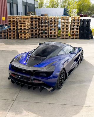 Blau 720s Breitkörper-Kit McLaren Kohlenstofffaser Vorderlip Diffuser Spoiler-Kit