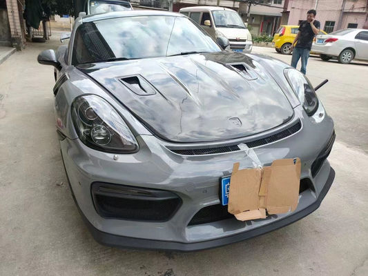 Produkte aus Kohlenstofffasern für Porsche 981 Boxster Kohlenstofffaserkappe 981 Kohlenstofffaser Motorluftschutzdeckel 2013-2015