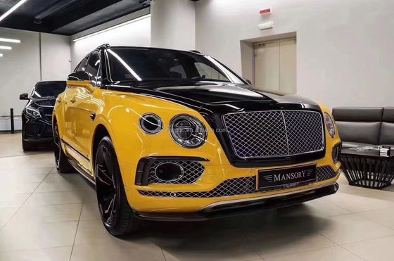 Für den Bentley Bentayga Carbon Fiber Body Kit Bentayga aktualisiert den W12 Style Carbon Fiber Front Lip Diffuser Spoiler
