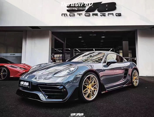 Neues Produkt für Porsche 718 Boxster Karosserie-Kit 718 Upgraded PD-Stil Front- und Heckstoßfänger Tuyere Spoiler