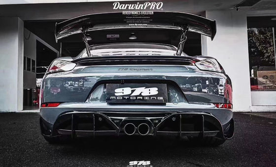 Neues Produkt für Porsche 718 Boxster Karosserie-Kit 718 Upgraded PD-Stil Front- und Heckstoßfänger Tuyere Spoiler