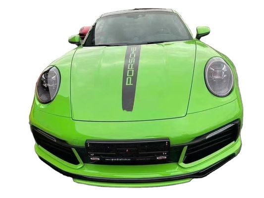Für Porsche 911 992 Kohlenstofffaser-Körper-Kit 911 992 Upgraded TechArt Style Front Schaufel Diffuser Spoiler Seitenrock-Körper-Kit