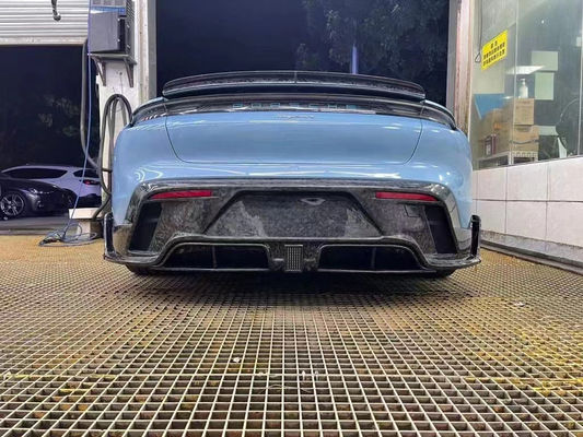 Autoteile für Porsche Taycan Kohlenstofffaserkörper Kit Taycan Upgrades MSY Stil Front Schaufel Diffuser Spoiler Körper Kit
