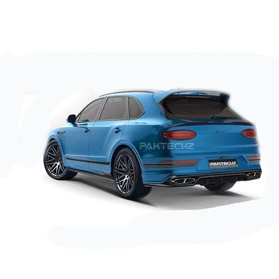 Auto Blau Bentley Bentayga Body Kit Breitkörper Kohlenstofffaser Vorder Lippendiffusor Flügelkapuze