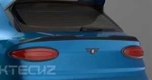 Auto Blau Bentley Bentayga Body Kit Breitkörper Kohlenstofffaser Vorder Lippendiffusor Flügelkapuze