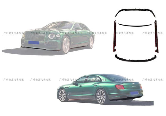 Flying Spur Bentley Body Kit W12 Style Carbon Fiber Lip Kit 2019 Diffuser Spoiler Seitenschürz