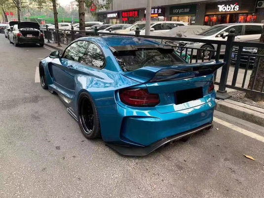 Für BMW F22 F87 2er M2 Body Kit M2 M235 Upgrade IMP Style Vorder- und Rückstoßfänger-Spoiler Breite Karosserie