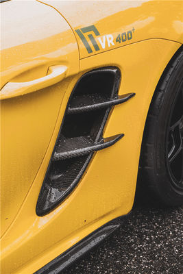 Neues Produkt für Porsche Cayman Carbon Fiber Tuyere 718 Boxster Carbon Fiber Seitenluftanschluss