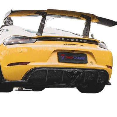 Für Porsche 718 Boxster Cayman Karosserie-Kit Kohlenstofffaser Material 718 Kohlenstofffaser Hinterdiffuser EVO Style 718 Kohlenstofffaser Karosserie-Kit