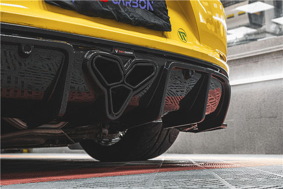 Für Porsche 718 Boxster Cayman Karosserie-Kit Kohlenstofffaser Material 718 Kohlenstofffaser Hinterdiffuser EVO Style 718 Kohlenstofffaser Karosserie-Kit
