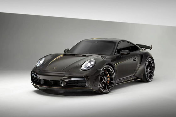 Autoteile für Porsche 911 992 Karosserie-Kit Trockenes Kohlenstofffasermaterial 911 992 Upgraded TOPCAR Style Karosserie-Kit Spoiler