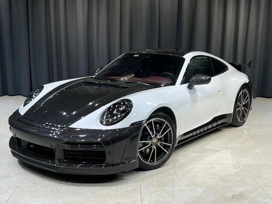 Autoteile für Porsche 911 992 Karosserie-Kit Trockenes Kohlenstofffasermaterial 911 992 Upgraded TOPCAR Style Karosserie-Kit Spoiler